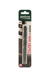 Grone Wiertło do metalu HSS DIN 338, 13mm x 151mm - Metal Stal Żeliwo Inne