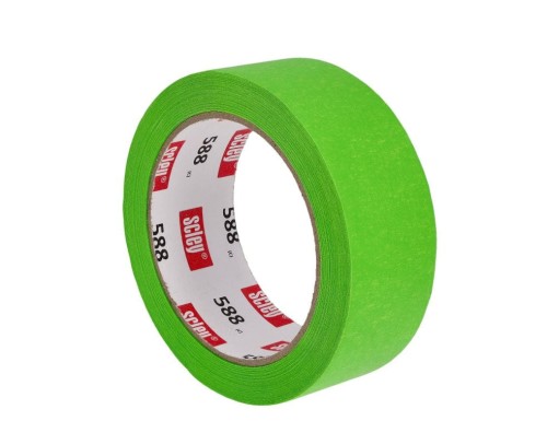 Precyzyjna taśma malarska 38mm x 33m Scley 588 Zielona