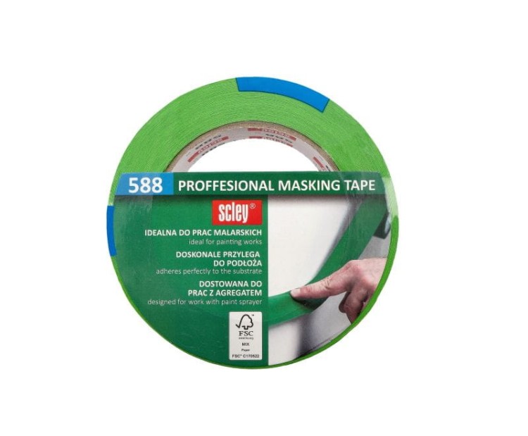 Taśma do malowania 48mm x 50m Scley 588 Zielona Długa