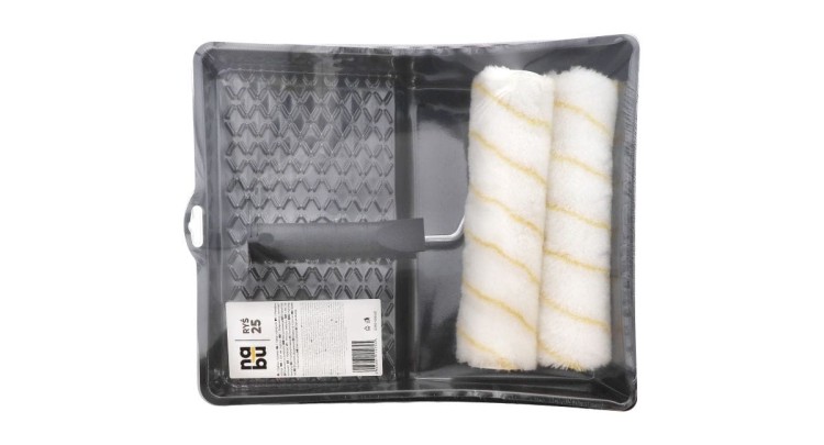 Zestaw malarski Ryś 25 Wałki 25cm+Kuweta+Wkładki+Uchwyt NABU 5