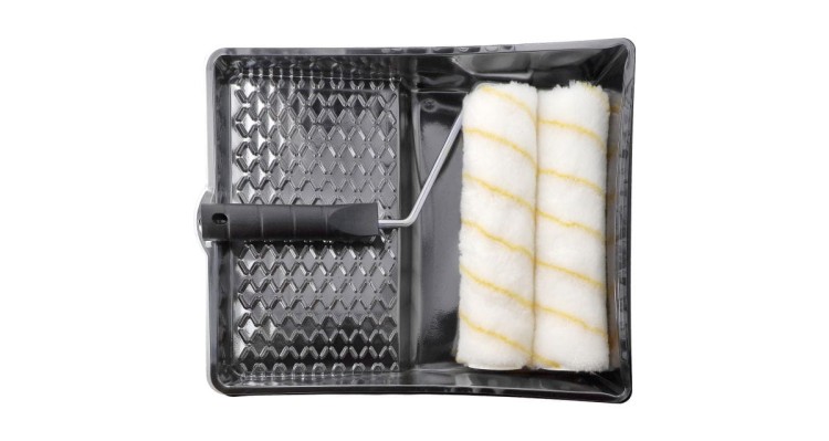 Zestaw malarski Ryś 25 Wałki 25cm+Kuweta+Wkładki+Uchwyt NABU 4