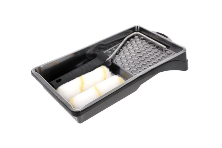 Zestaw malarski Ryś 10 Wałki 10cm+Kuweta+Wkładki+Uchwyt NABU 2