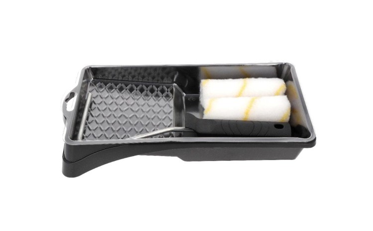 Zestaw malarski Ryś 10 Wałki 10cm+Kuweta+Wkładki+Uchwyt NABU 3