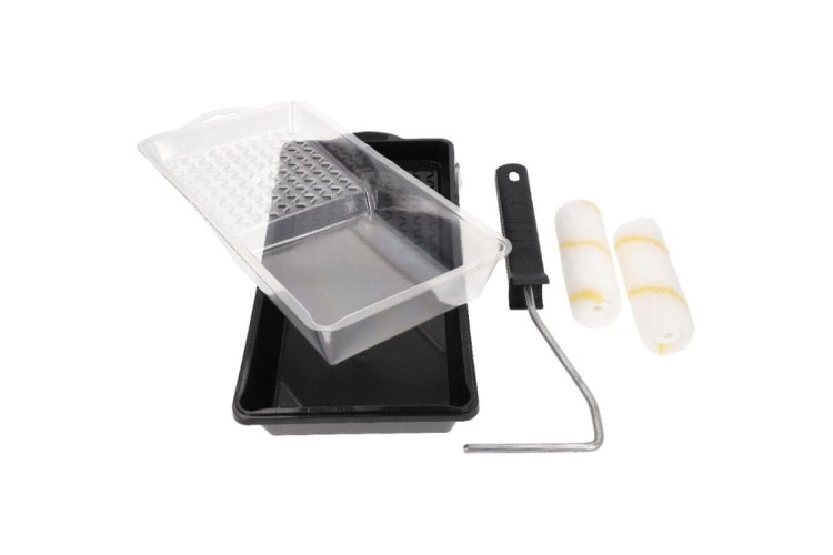 Zestaw malarski Ryś 10 Wałki 10cm+Kuweta+Wkładki+Uchwyt NABU