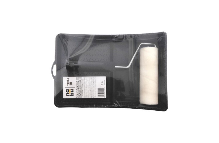 Zestaw do malowania Taraj 18 - Wałek 18cm+Kuweta+Uchwyt NABU 5