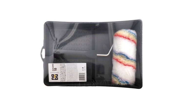 Zestaw malarski Kukang 18 TYNKI Wałek 18cm+Uchwyt+Kuweta NABU 5