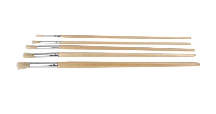 Pędzle malarskie precyzyjne zestaw 5 szt 1-9 zdj