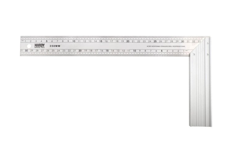 Kątownik stolarski nierdzewny 350mm Hardy zdjęcie