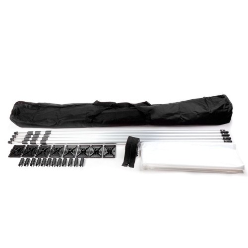 ściana osłonowa przeciwpyłowa 3,9m x 5m