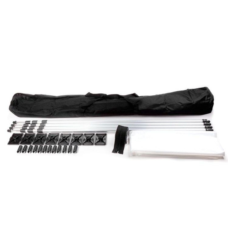 ściana osłonowa przeciwpyłowa 3,9m x 5m