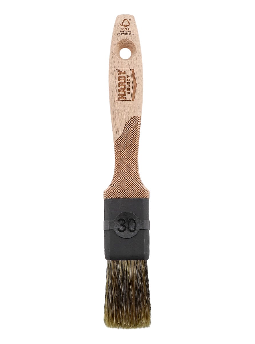 HARDY Select pędzel płaski 30 mm seria 22 uchwyt drewniany FSC.